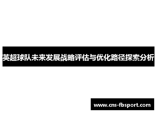 英超球队未来发展战略评估与优化路径探索分析